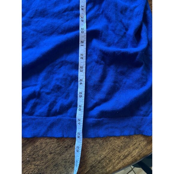 Torrid Blue Deep V Long Sleeve Tunic Knit Sweater Size 5 ( US 5X) - Picture 8 of 8